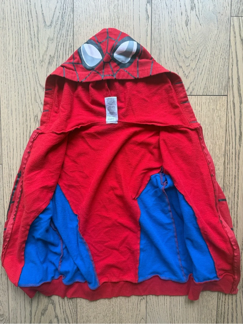 Marvel Kids Boys Red & Blue Spider-Man Full Zip Hoodie & Sweatpants Set Sz 8